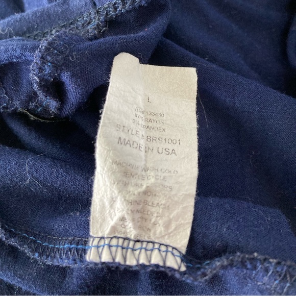 Rags and Couture, Size L, 97% rayon, 3% spandex, navy. - Picture 4 of 4